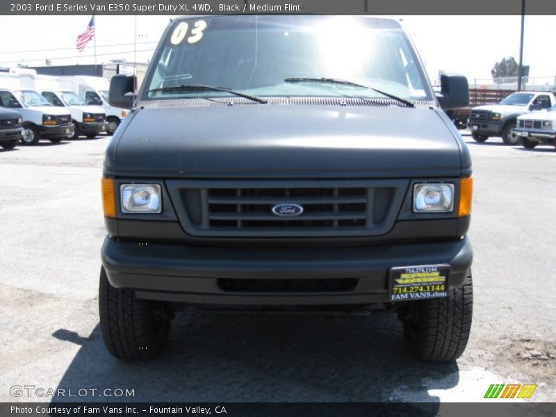 Black / Medium Flint 2003 Ford E Series Van E350 Super Duty XL 4WD