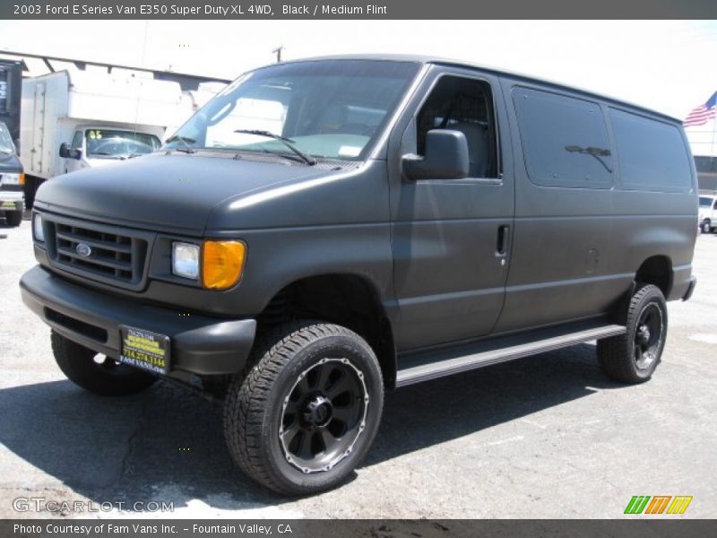 Black / Medium Flint 2003 Ford E Series Van E350 Super Duty XL 4WD