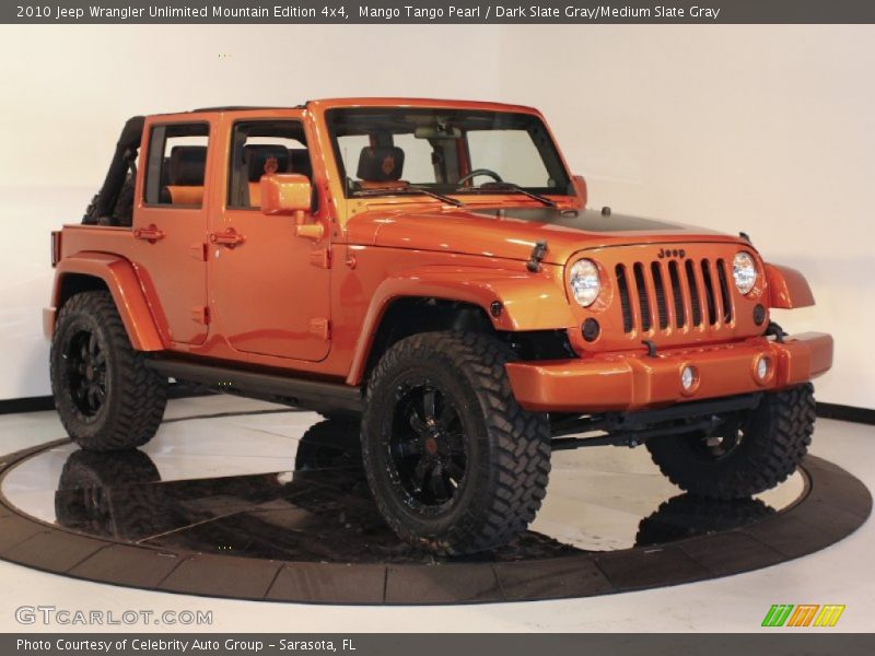 Mango Tango Pearl / Dark Slate Gray/Medium Slate Gray 2010 Jeep Wrangler Unlimited Mountain Edition 4x4