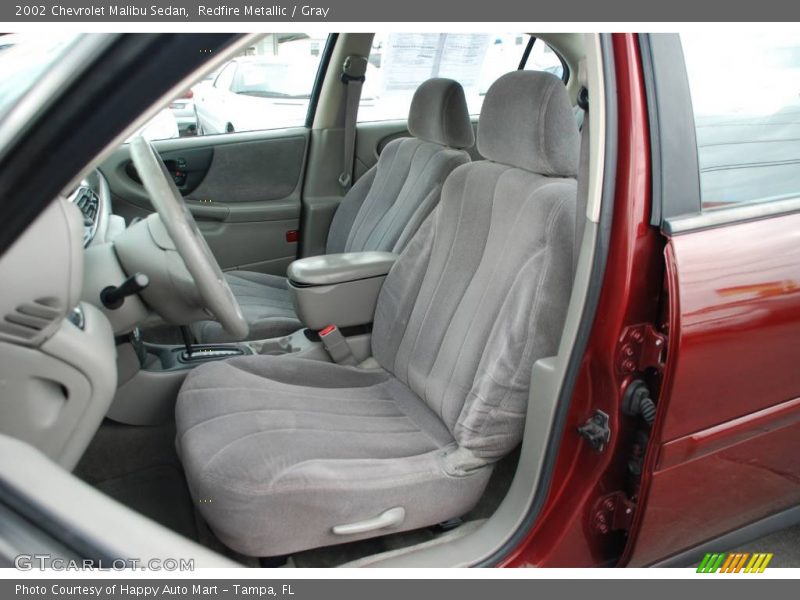 Redfire Metallic / Gray 2002 Chevrolet Malibu Sedan