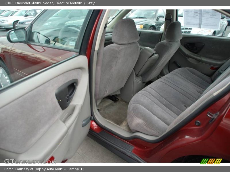 Redfire Metallic / Gray 2002 Chevrolet Malibu Sedan