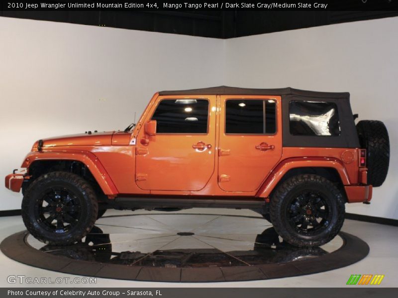 Mango Tango Pearl / Dark Slate Gray/Medium Slate Gray 2010 Jeep Wrangler Unlimited Mountain Edition 4x4