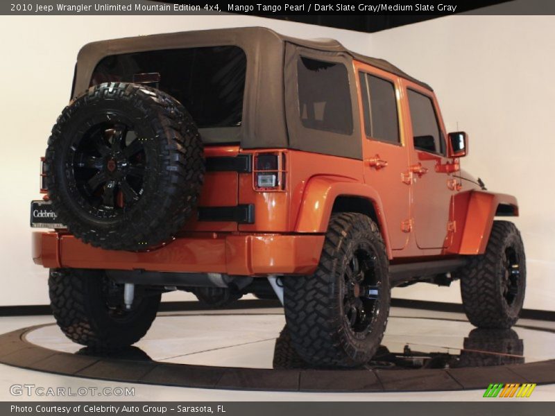 Mango Tango Pearl / Dark Slate Gray/Medium Slate Gray 2010 Jeep Wrangler Unlimited Mountain Edition 4x4