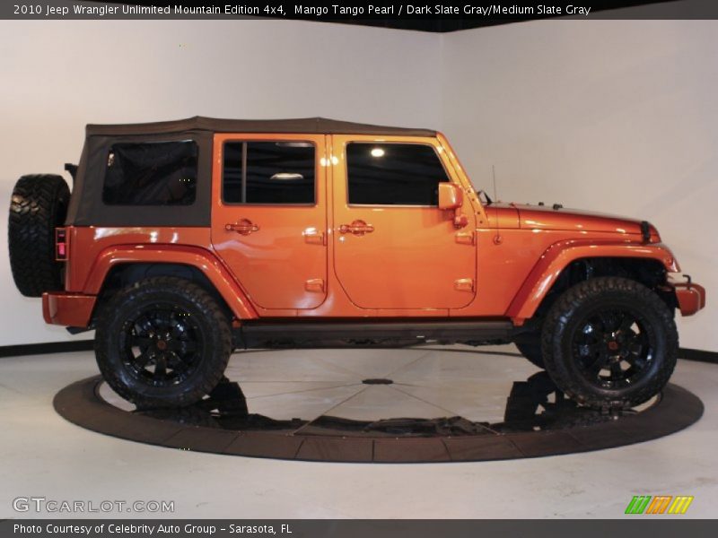 Mango Tango Pearl / Dark Slate Gray/Medium Slate Gray 2010 Jeep Wrangler Unlimited Mountain Edition 4x4