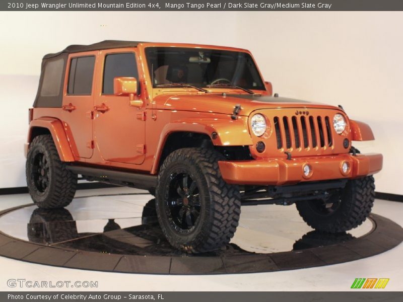 Mango Tango Pearl / Dark Slate Gray/Medium Slate Gray 2010 Jeep Wrangler Unlimited Mountain Edition 4x4