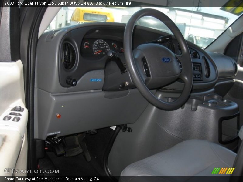 Black / Medium Flint 2003 Ford E Series Van E350 Super Duty XL 4WD