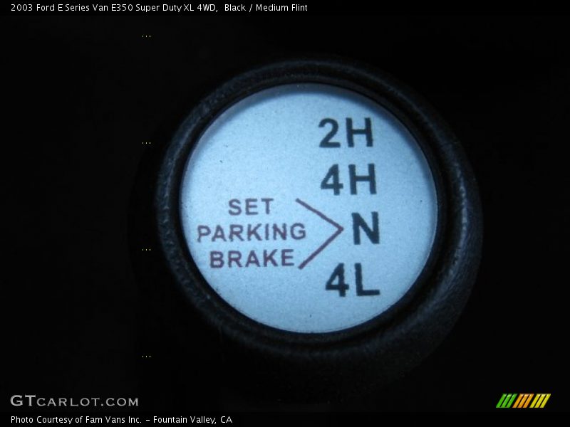 Black / Medium Flint 2003 Ford E Series Van E350 Super Duty XL 4WD