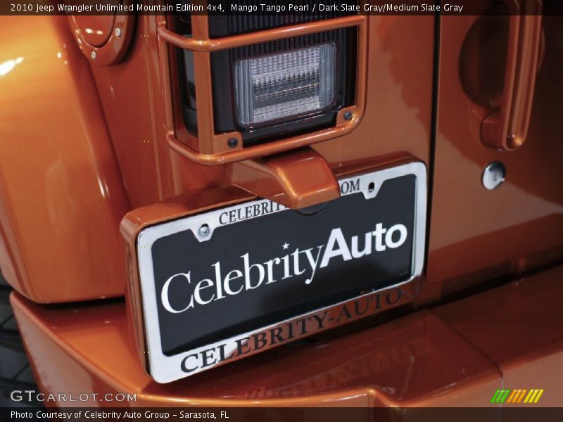 Mango Tango Pearl / Dark Slate Gray/Medium Slate Gray 2010 Jeep Wrangler Unlimited Mountain Edition 4x4