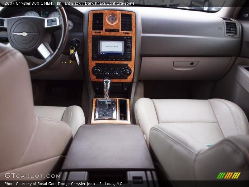 Brilliant Black / Dark Khaki/Light Graystone 2007 Chrysler 300 C HEMI