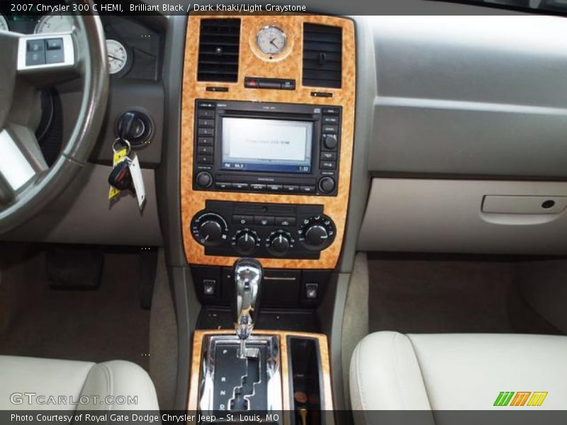 Brilliant Black / Dark Khaki/Light Graystone 2007 Chrysler 300 C HEMI