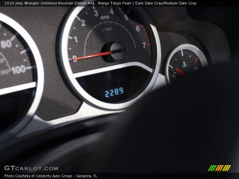 Mango Tango Pearl / Dark Slate Gray/Medium Slate Gray 2010 Jeep Wrangler Unlimited Mountain Edition 4x4