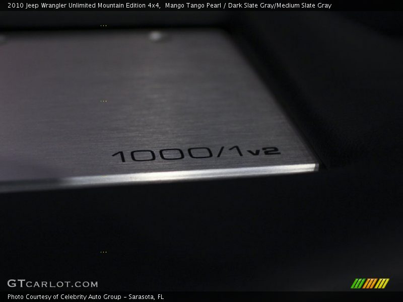 Mango Tango Pearl / Dark Slate Gray/Medium Slate Gray 2010 Jeep Wrangler Unlimited Mountain Edition 4x4