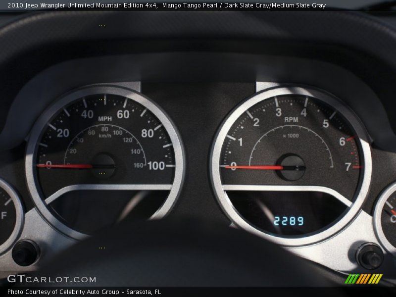 Mango Tango Pearl / Dark Slate Gray/Medium Slate Gray 2010 Jeep Wrangler Unlimited Mountain Edition 4x4