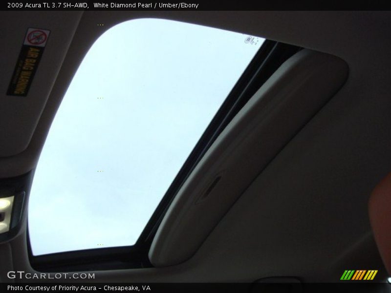 Sunroof of 2009 TL 3.7 SH-AWD