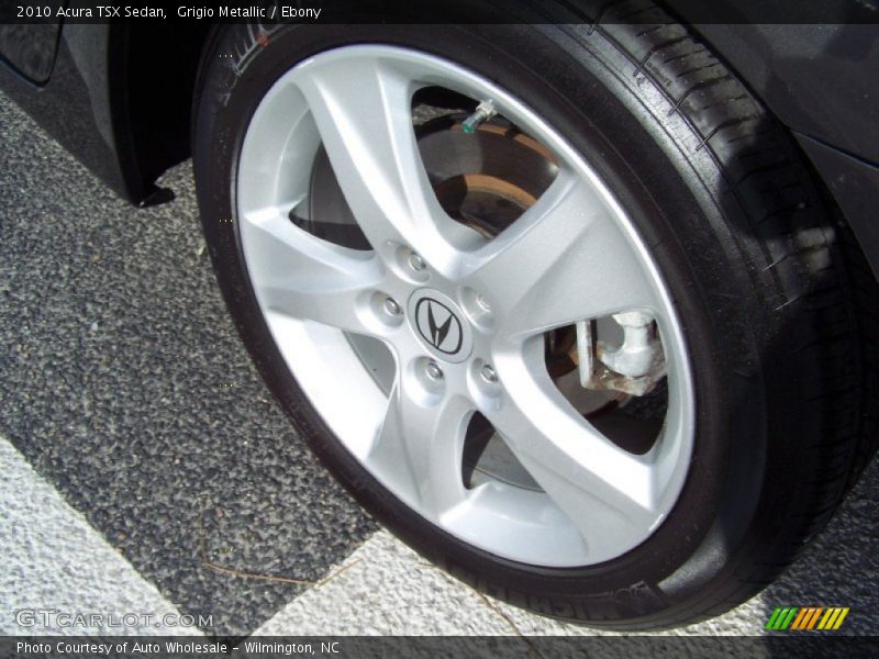 Grigio Metallic / Ebony 2010 Acura TSX Sedan
