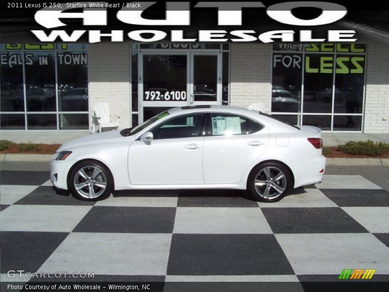 Starfire White Pearl / Black 2011 Lexus IS 250