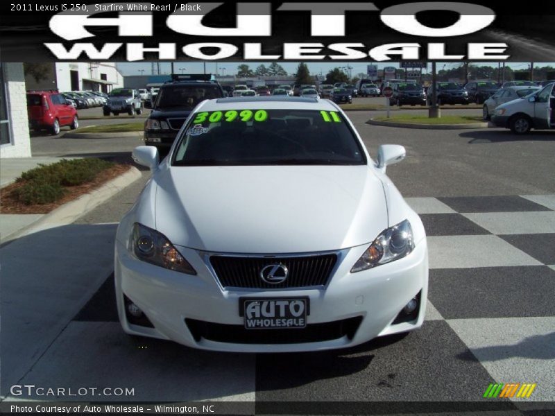 Starfire White Pearl / Black 2011 Lexus IS 250