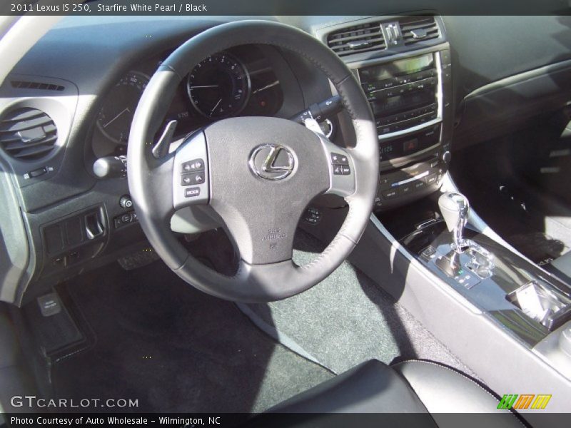 Starfire White Pearl / Black 2011 Lexus IS 250
