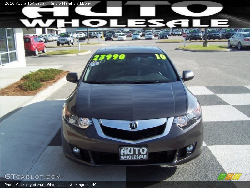 Grigio Metallic / Ebony 2010 Acura TSX Sedan