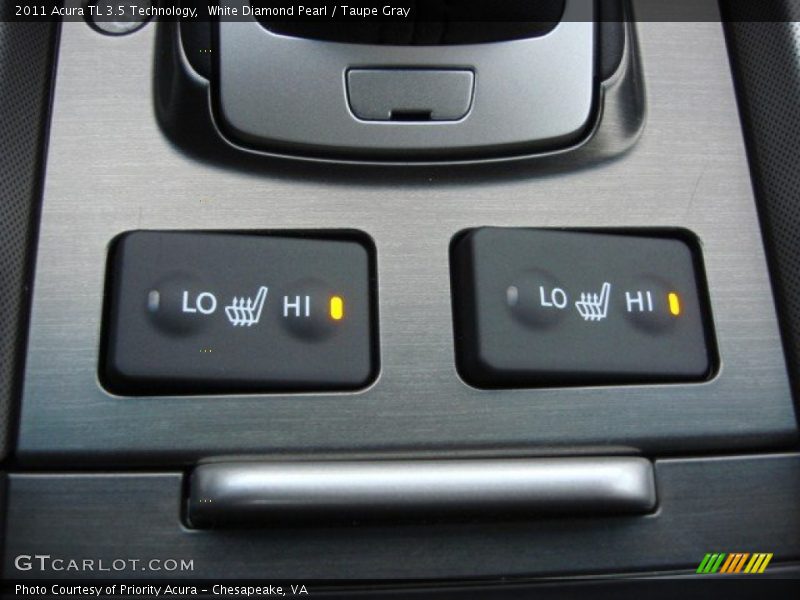 White Diamond Pearl / Taupe Gray 2011 Acura TL 3.5 Technology