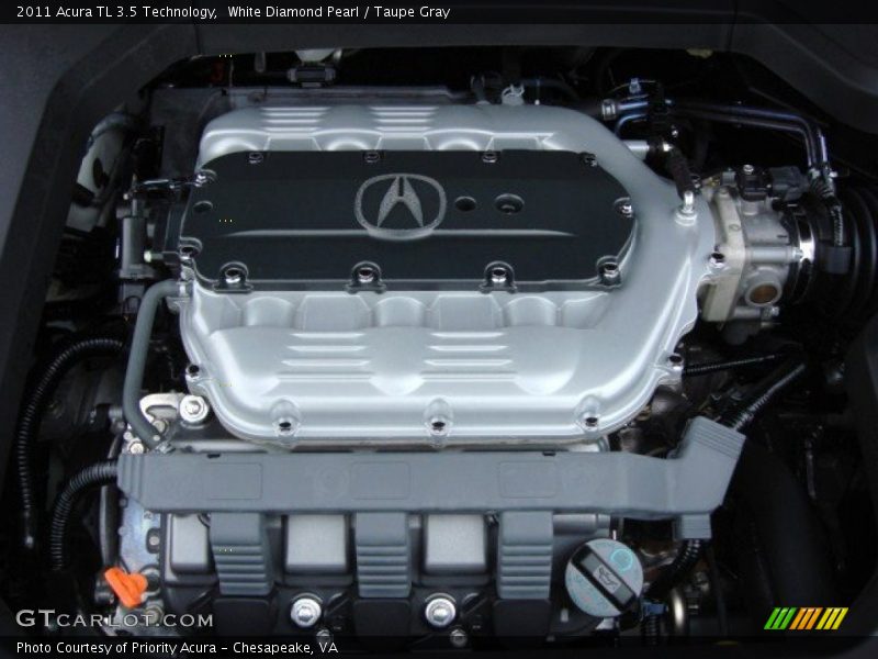 White Diamond Pearl / Taupe Gray 2011 Acura TL 3.5 Technology