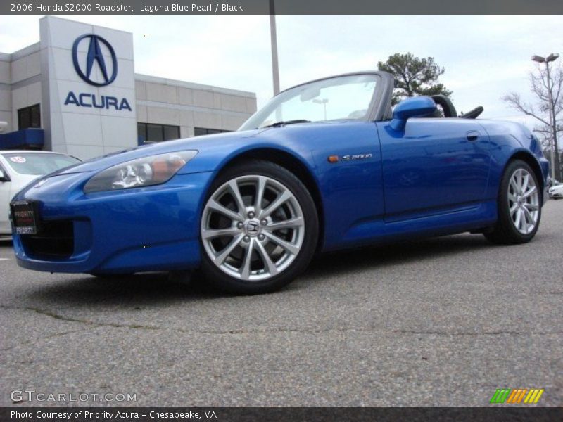 Laguna Blue Pearl / Black 2006 Honda S2000 Roadster