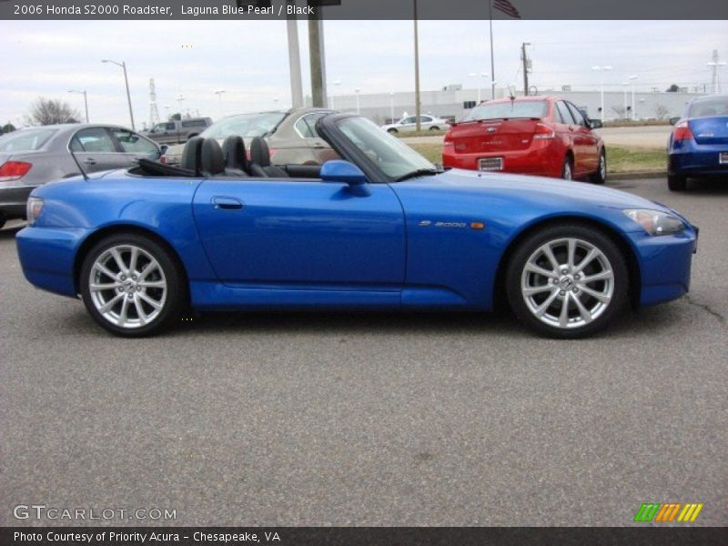 Laguna Blue Pearl / Black 2006 Honda S2000 Roadster