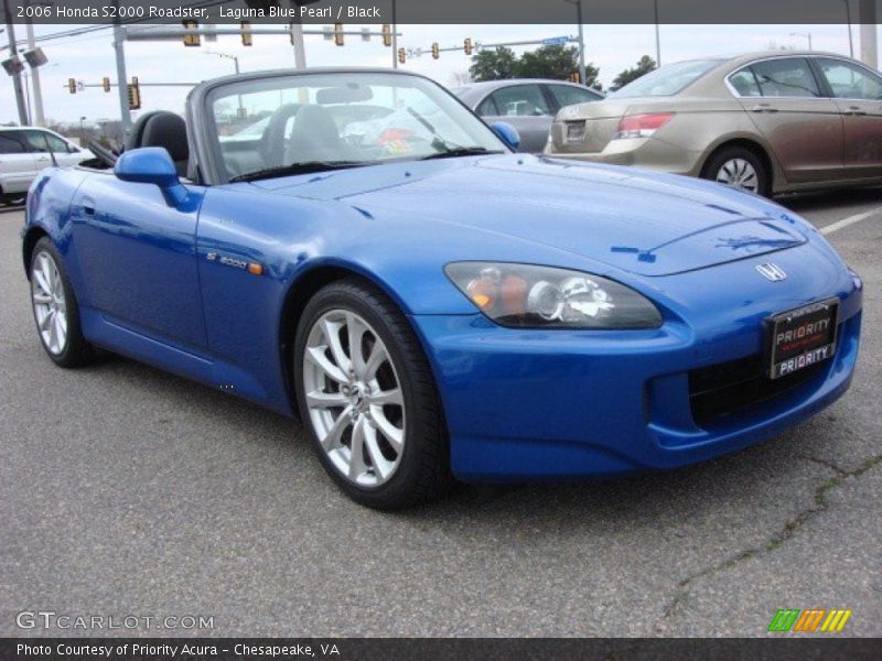 Laguna Blue Pearl / Black 2006 Honda S2000 Roadster