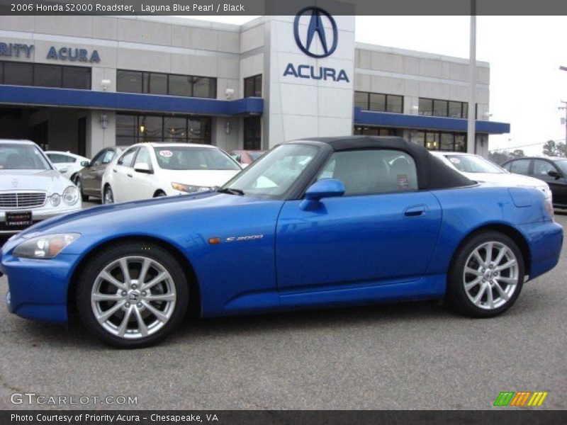 Laguna Blue Pearl / Black 2006 Honda S2000 Roadster