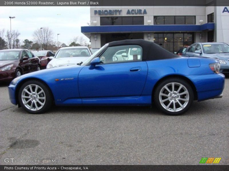 Laguna Blue Pearl / Black 2006 Honda S2000 Roadster