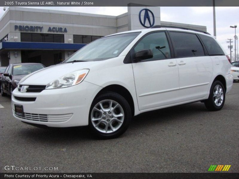Natural White / Stone 2005 Toyota Sienna LE AWD