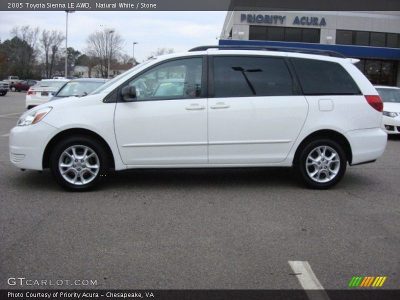 Natural White / Stone 2005 Toyota Sienna LE AWD