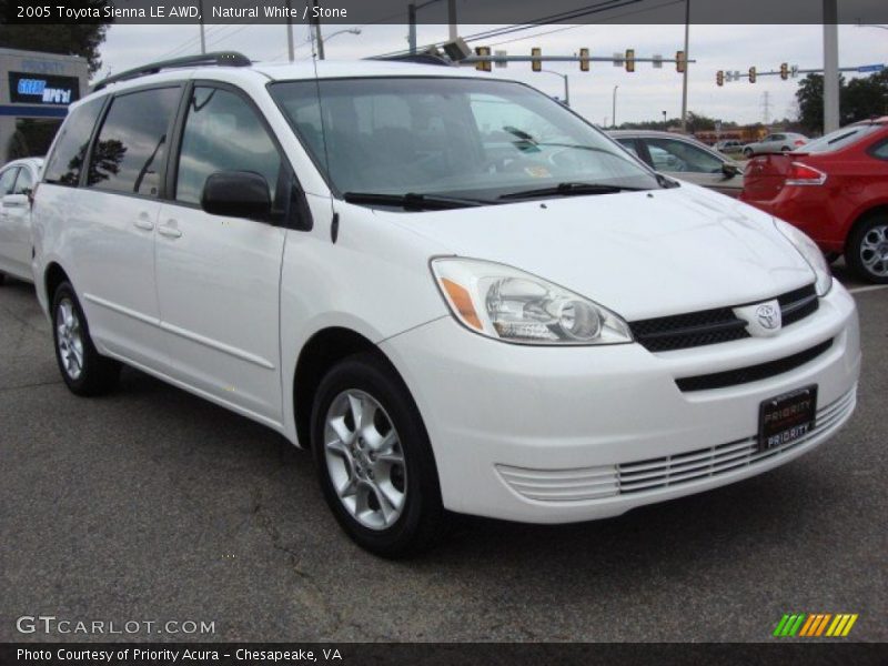 Natural White / Stone 2005 Toyota Sienna LE AWD