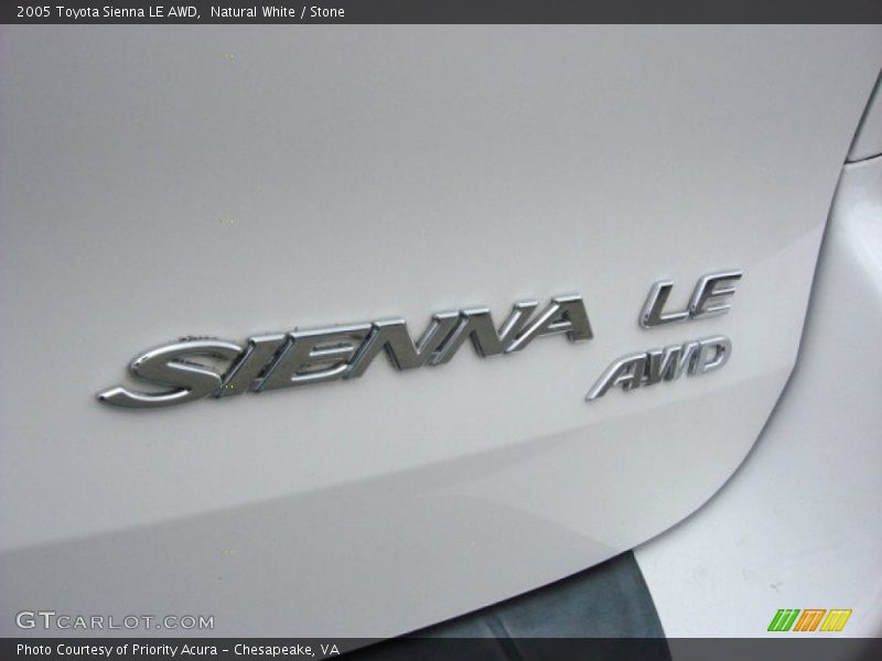 Natural White / Stone 2005 Toyota Sienna LE AWD