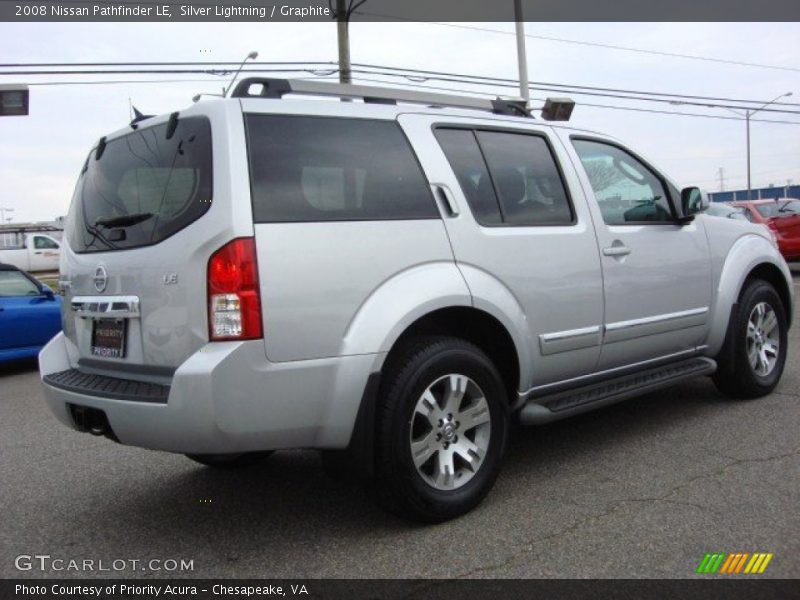 Silver Lightning / Graphite 2008 Nissan Pathfinder LE