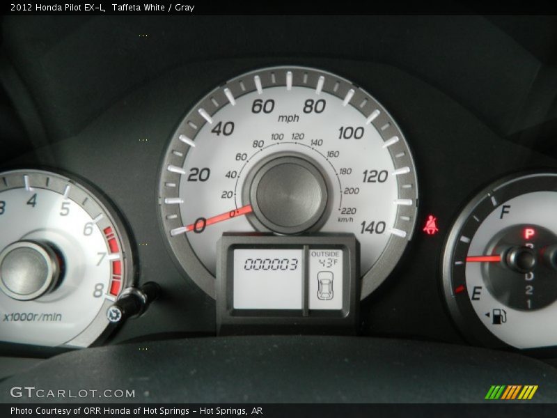  2012 Pilot EX-L EX-L Gauges