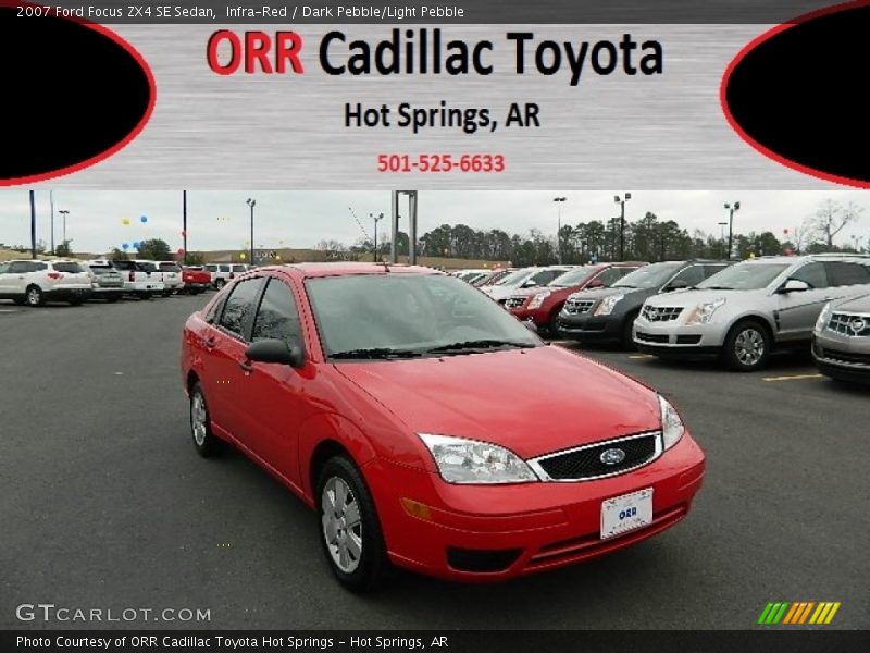 Infra-Red / Dark Pebble/Light Pebble 2007 Ford Focus ZX4 SE Sedan