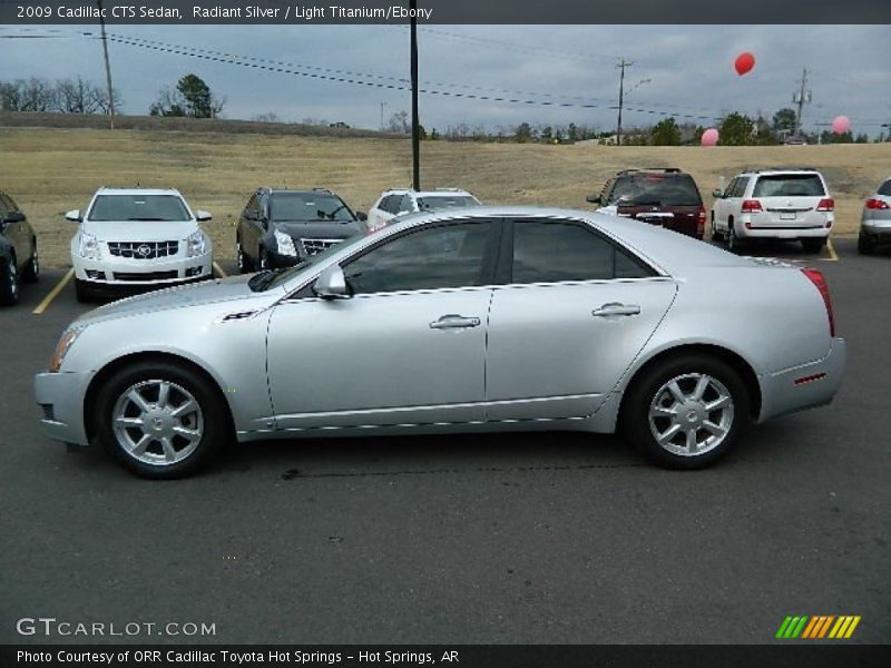 Radiant Silver / Light Titanium/Ebony 2009 Cadillac CTS Sedan