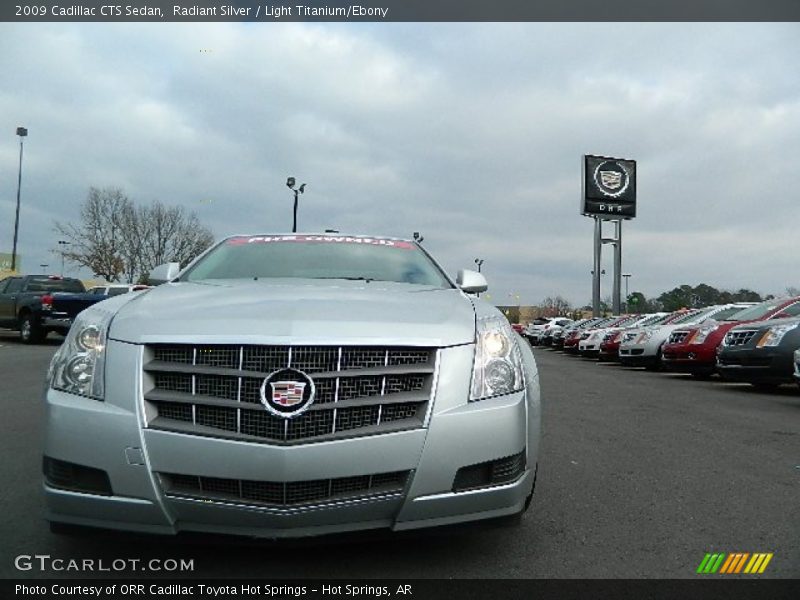 Radiant Silver / Light Titanium/Ebony 2009 Cadillac CTS Sedan