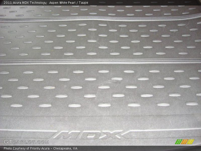 Aspen White Pearl / Taupe 2011 Acura MDX Technology