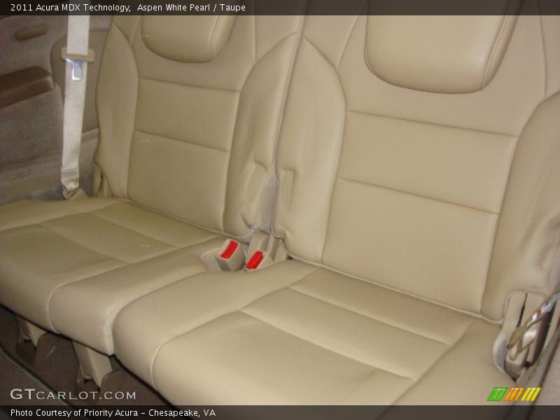 Aspen White Pearl / Taupe 2011 Acura MDX Technology