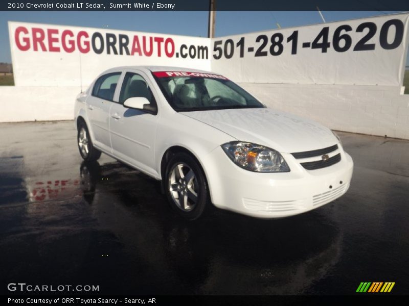 Summit White / Ebony 2010 Chevrolet Cobalt LT Sedan