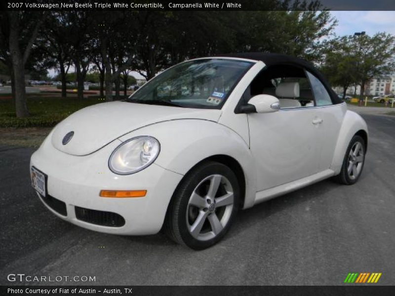Campanella White / White 2007 Volkswagen New Beetle Triple White Convertible