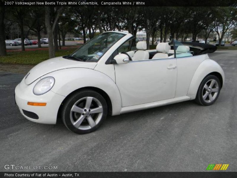 Campanella White / White 2007 Volkswagen New Beetle Triple White Convertible