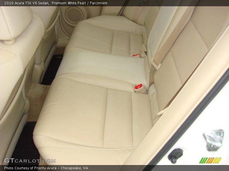 Premium White Pearl / Parchment 2010 Acura TSX V6 Sedan