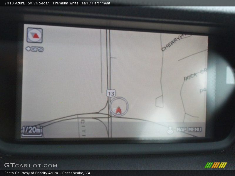 Premium White Pearl / Parchment 2010 Acura TSX V6 Sedan