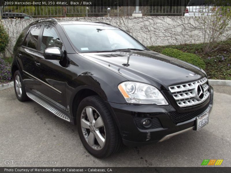 Black / Black 2009 Mercedes-Benz ML 350 4Matic