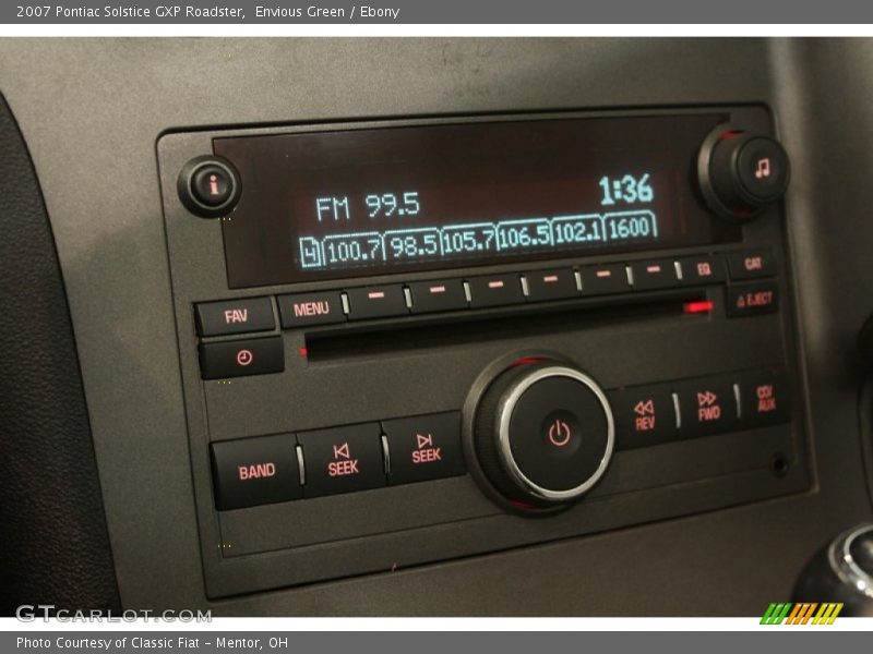 Audio System of 2007 Solstice GXP Roadster