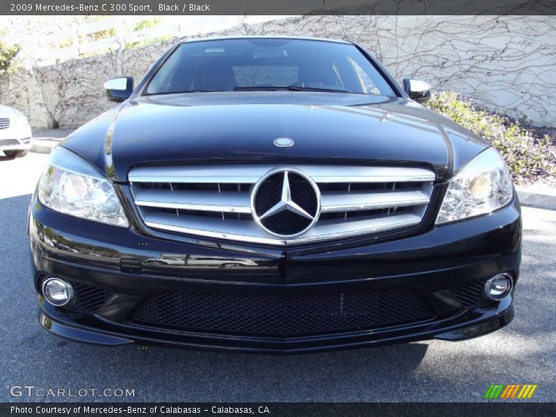 Black / Black 2009 Mercedes-Benz C 300 Sport