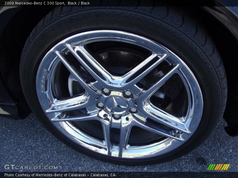 Black / Black 2009 Mercedes-Benz C 300 Sport